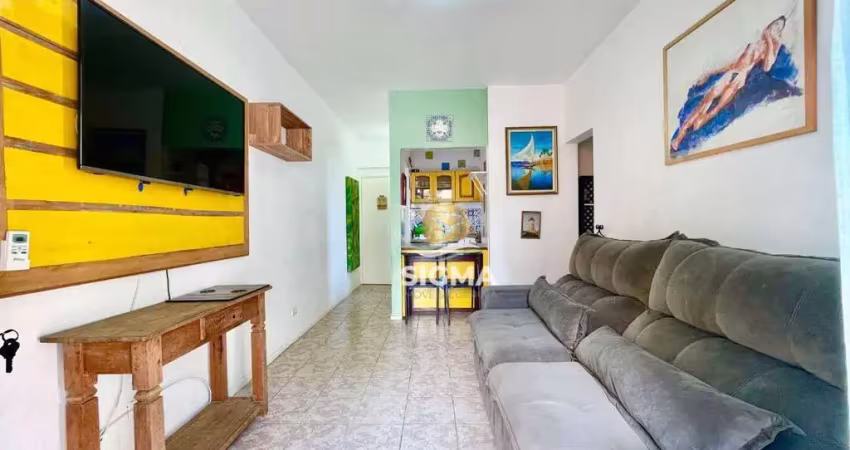 Perto do mar - apartamento com 1 dormitório à venda na praia das astúrias - guarujá/sp.