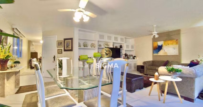 Apartamento com 3 dormitórios sendo 1 suíte  à venda, 138 m² por R$ 690.000 - Pitangueiras - Guarujá/SP