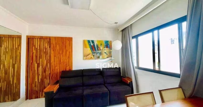 Apartamento com 1 dormitório à venda na Praia Tombo - Guarujá/SP.