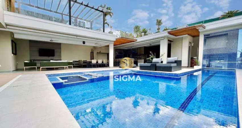Casa com 5 dormitórios à venda, 400 m² por R$ 5.500.000,00 - Jardim Acapulco - Guarujá/SP