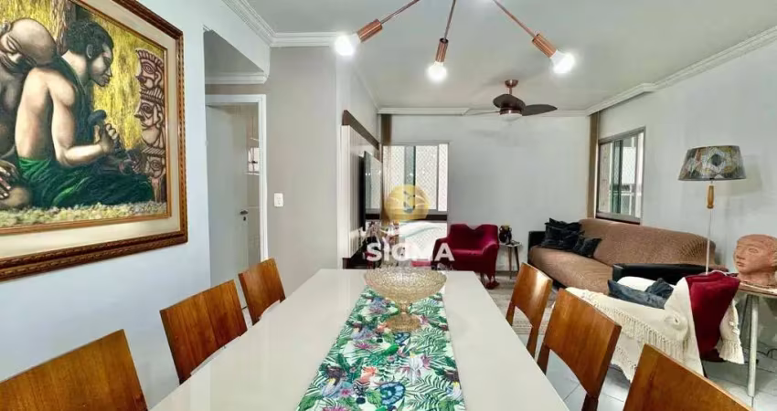 Apartamento com 2 dormitórios à venda, 90 m² por r$ 530.000,00 - pitangueiras - guarujá/sp