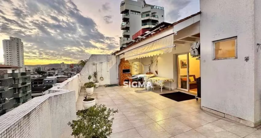 Cobertura com 3 dormitórios  sendo 1 suíte à venda, 215 m² por R$ 550.000 - Enseada - Guarujá/SP