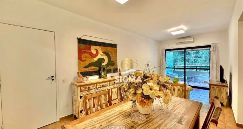 Apartamento com 3 dormitórios à venda, 100 m² por r$ 600.000,00 - pitangueiras - guarujá/sp