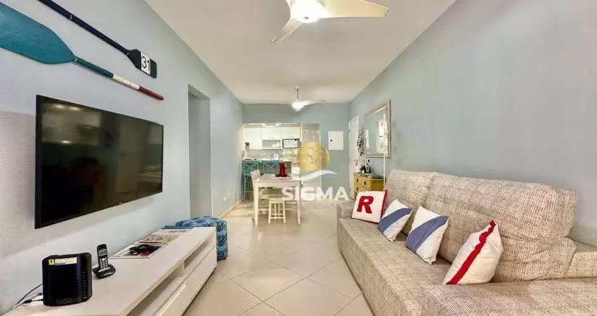 Apartamento com 3 dormitórios à venda, 100 m² por r$ 600.000,00 - pitangueiras - guarujá/sp