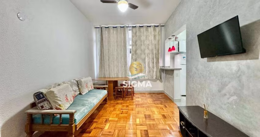 Apartamento com 2 dormitórios à venda, 43 m² por R$ 350.000,00 - Pitangueiras - Guarujá/SP
