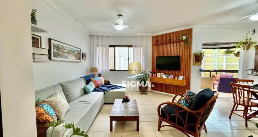 Apartamento com 3 dormitórios à venda, 120 m² por r$ 775.000,00 - jardim astúrias - guarujá/sp