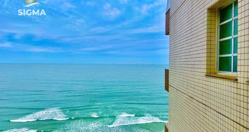 FRENTE MAR - Apartamento à venda na Praia das Pitangueiras Guarujá.