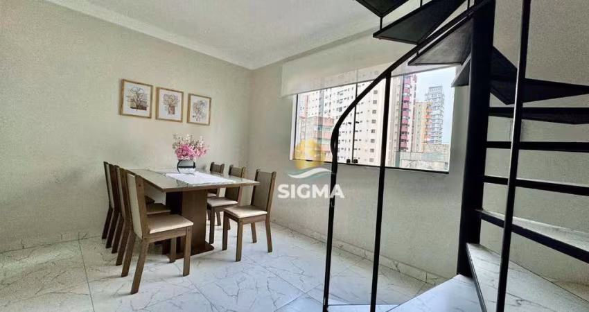 Cobertura com 2 dormitórios à venda, 120 m² por R$ 700.000,00 - Jardim Astúrias - Guarujá/SP