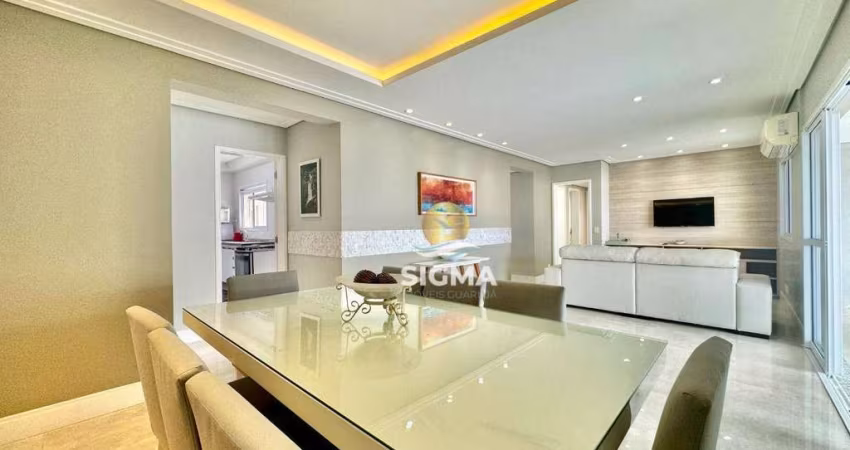 PRÉDIO NOVO - Apartamento com 3 quartos sendo 1 suíte à venda na Praia das Astúrias - Guarujá/SP.