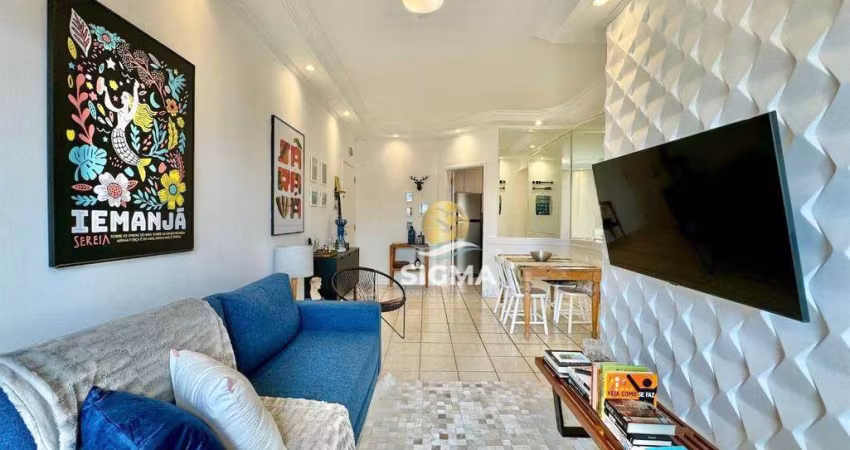 Apartamento com 3 dormitórios sendo 1 suíte à venda, 85 m² por R$ 500.000 - Enseada - Guarujá/SP.