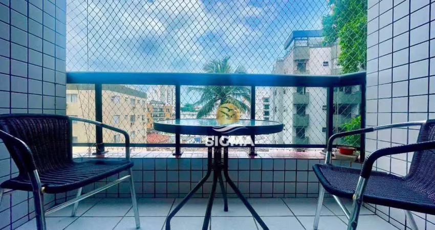 Apartamento com 2 quartos sendo 1 suíte à venda na praia do tombo - guarujá/sp.
