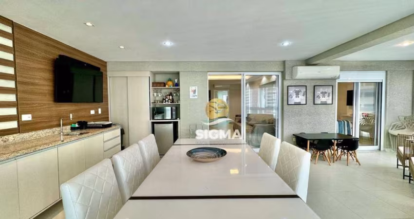 Apartamento com 3 Suítes  à venda, 135 m² por R$ 1.500.000 - Praia das Pitangueiras - Guarujá/SP.