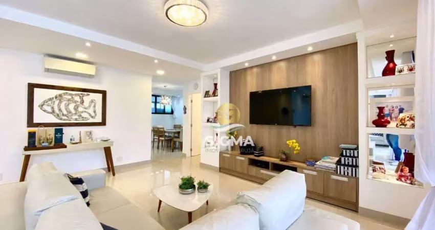 Apartamento com 5 quartos sendo 2 suítes à venda na praia das pitangueiras - guarujá/sp.