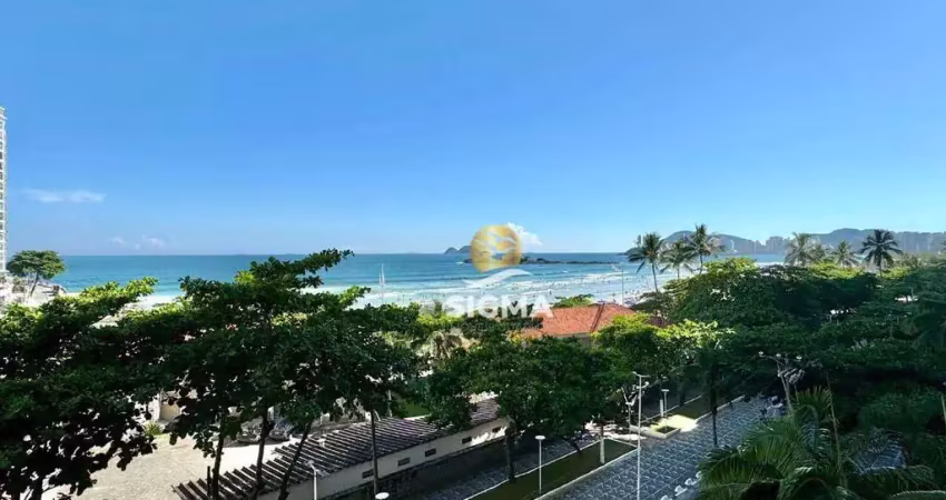 Frente mar - apartamento com 3 quartos à venda, 158 m² por r$ 700.000 - pitangueiras - guarujá/sp.