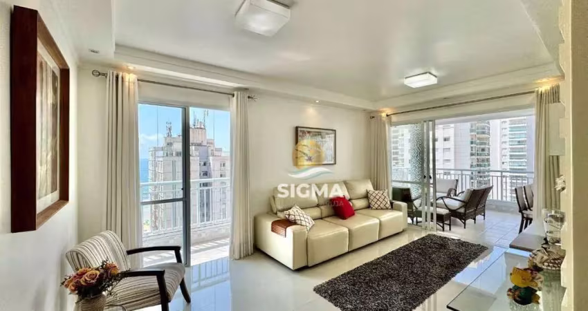 Apartamento com 3 quartos sendo 1 suíte à venda, 130 m² por r$ 1.590.000 - jardim astúrias - guarujá/sp.