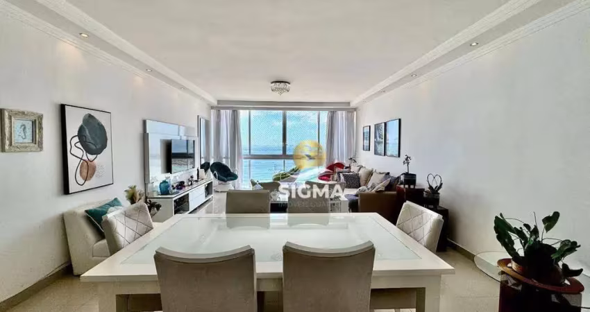 Apartamento com 4 dormitórios à venda, 208 m² por r$ 2.000.000,00 - pitangueiras - guarujá/sp