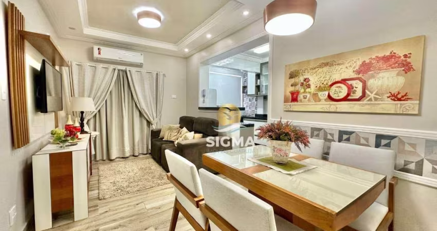 Apartamento com 1 quarto à venda, 57 m² por R$ 430.000 - Pitangueiras - Guarujá/SP.