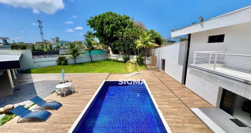 Casa com 5 suítes à venda, 416 m² por R$ 3.800.000 - Enseada - Guarujá/SP.