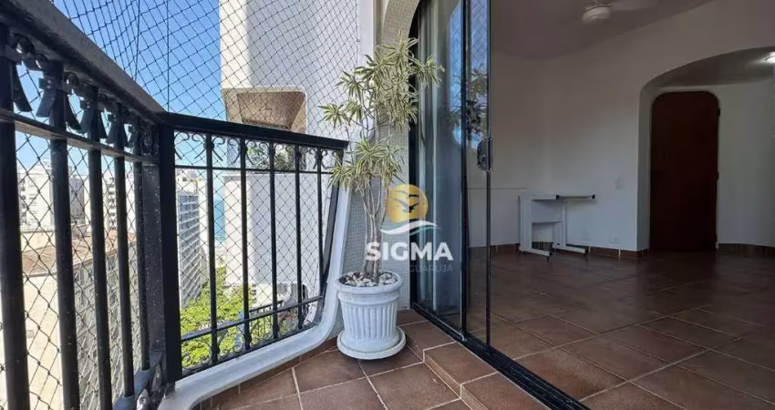 Apartamento com 3 dormitórios à venda, 100 m² por r$ 590.000,00 - pitangueiras - guarujá/sp
