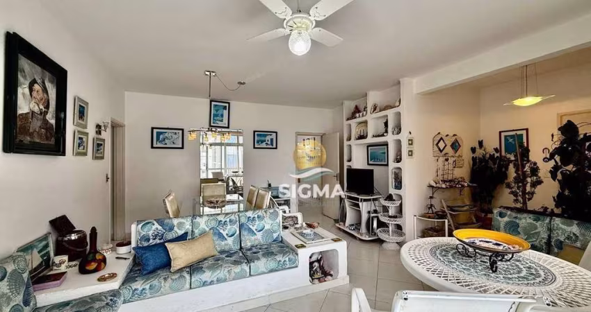 Apartamento com 3 dormitórios à venda, 110 m² por R$ 690.000,00 - Pitangueiras - Guarujá/SP