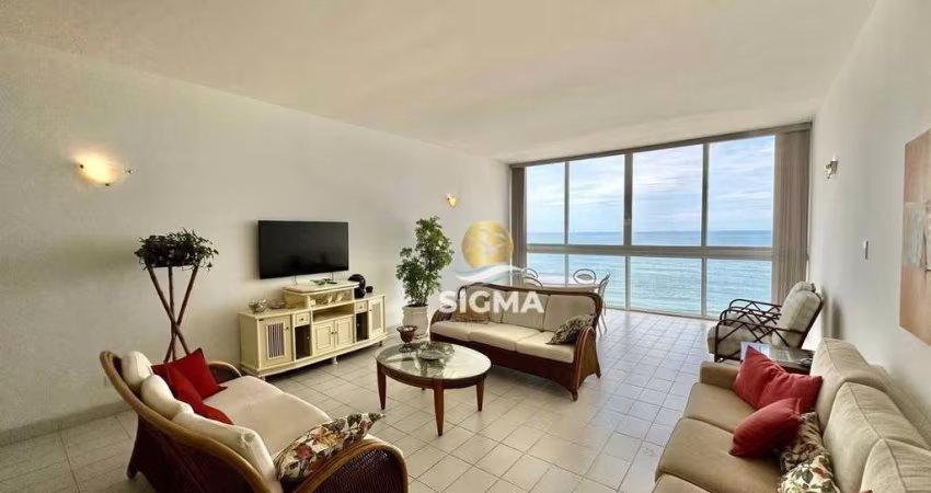 FRENTE MAR - Apartamento com 3 quartos sendo 2 suíte à venda na Praia das Pitangueiras - Guarujá/SP.