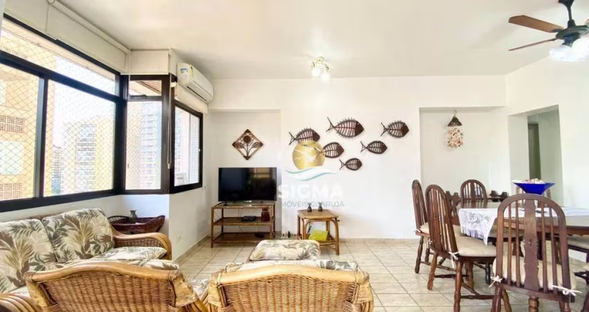Apartamento com 3 dormitórios sendo 1 suíte à venda, 116 m² por R$ 680.000 - Jardim Astúrias - Guarujá/SP.