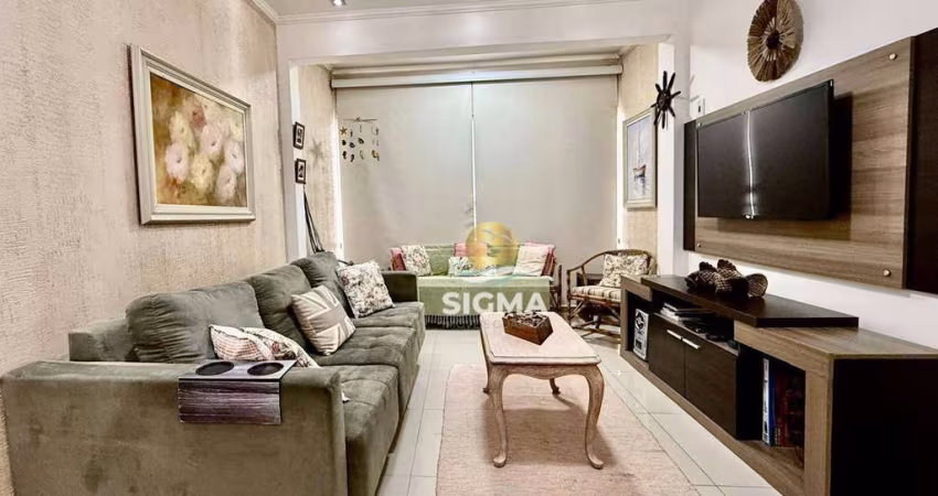 Apartamento com 3 quartos sendo 1 suíte à venda, 99 m² por R$ 500.000 - Tombo - Guarujá/SP.