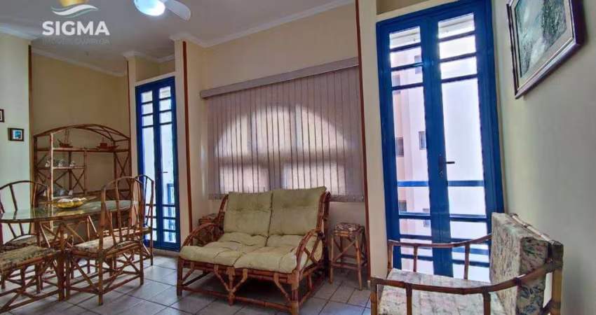 Apartamento na Praia do Tombo de 2 dormitórios com 1 vaga. Guarujá-SP.