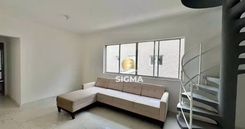 Cobertura com 4 quartos sendo 2 suítes à venda, 148 m² por R$ 520.000 - Enseada - Guarujá/SP.