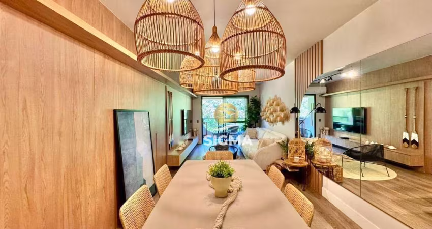 Apartamento com 3 dormitórios à venda, 100 m² por R$ 780.000,00 - Pitangueiras - Guarujá/SP
