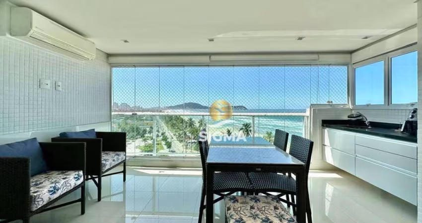 Apartamento com 3 quartos sendo 2 suítes à venda, 117 m² por R$ 1.700.000 - Enseada - Guarujá/SP.