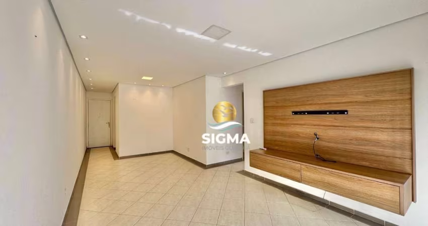 Apartamento com 3 dormitórios Sendo 1 Suíte  à venda, 90 m² por R$ 560.000 - Praia das Pitangueiras - Guarujá/SP.