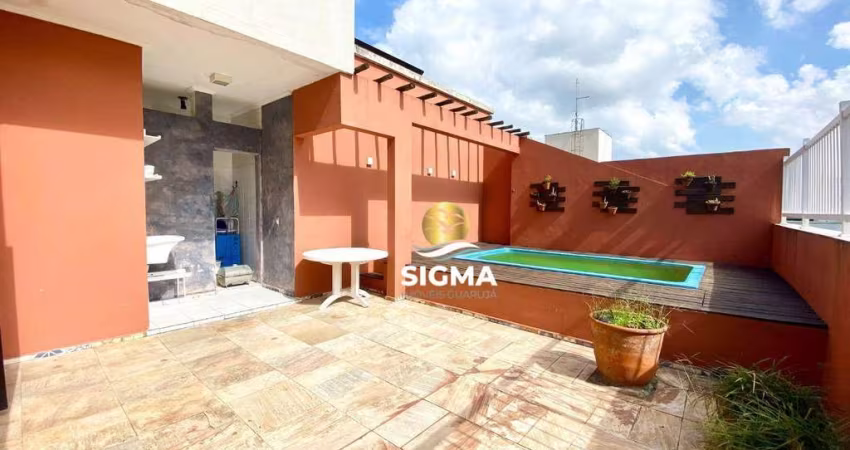 Cobertura com 3 quartos sendo 1 suíte à venda, 160 m² por R$ 750.000 - Jardim Astúrias - Guarujá/SP.