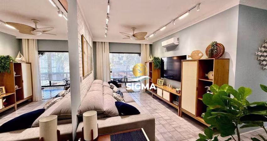 Apartamento com 2 dormitórios à venda, 88 m² por R$ 565.000,00 - Jardim Astúrias - Guarujá/SP