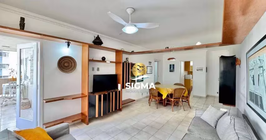 Apartamento com 4 dormitórios à venda, 140 m² por r$ 530.000,00 - pitangueiras - guarujá/sp
