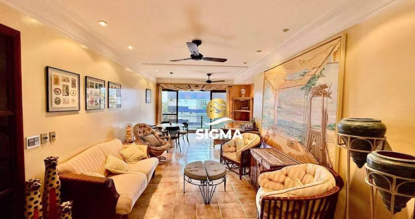 Apartamento com 4 dormitórios sendo 2 suítes à venda, 130 m² por R$ 560.000 - Enseada - Guarujá/SP.