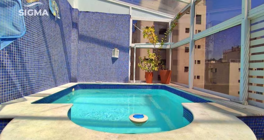 Cobertura com 4 dormitórios sendo 2 suítes  à venda, 160 m² por R$ 1.200.000 - Pitangueiras - Guarujá/SP