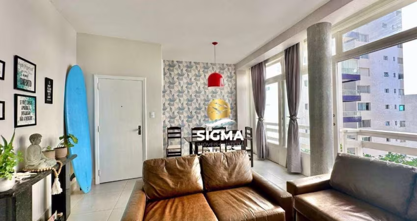 Apartamento com 2 dormitórios à venda, 110 m² por R$ 525.000 - Pitangueiras - Guarujá/SP.