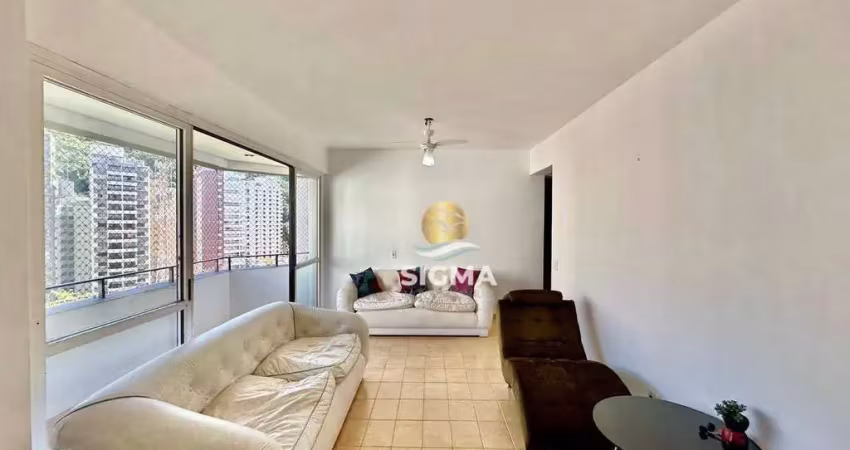 Apartamento com 3 suítes à venda, 140 m² por r$ 585.000 - pitangueiras - guarujá/sp.