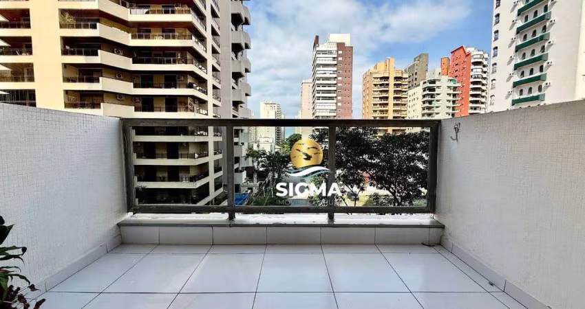 Apartamento com 3 quartos sendo 1 suíte à venda, 115 m² por R$ 610.000 - Pitangueiras - Guarujá/SP.