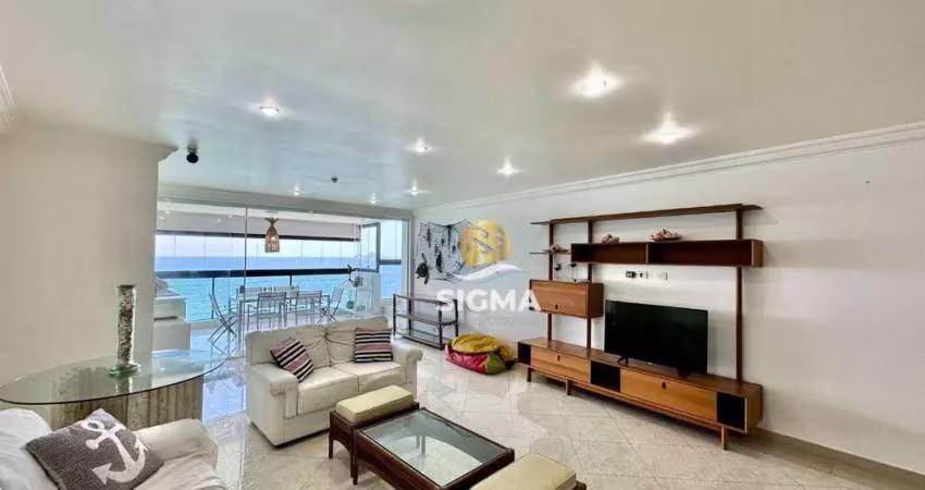 Apartamento com 3 dormitórios à venda, 184 m² por r$ 1.800.000,00 - pitangueiras - guarujá/sp