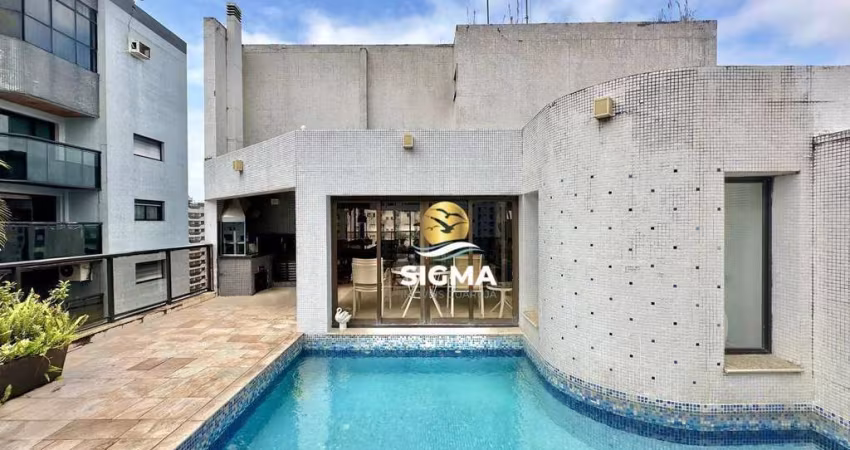 Cobertura com 3 quartos sendo 1 suíte à venda, 267 m² por R$ 1.650.000 - Pitangueiras - Guarujá/SP.