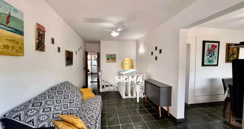 Cobertura com 3 quartos sendo 1 suíte à venda, 160 m² por R$ 700.000 - Tombo - Guarujá/SP.