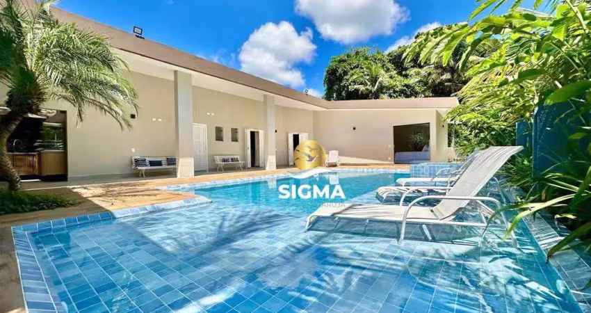Casa com 7 suítes à venda, 460 m² por r$ 4.800.000 - jardim acapulco - guarujá/sp.