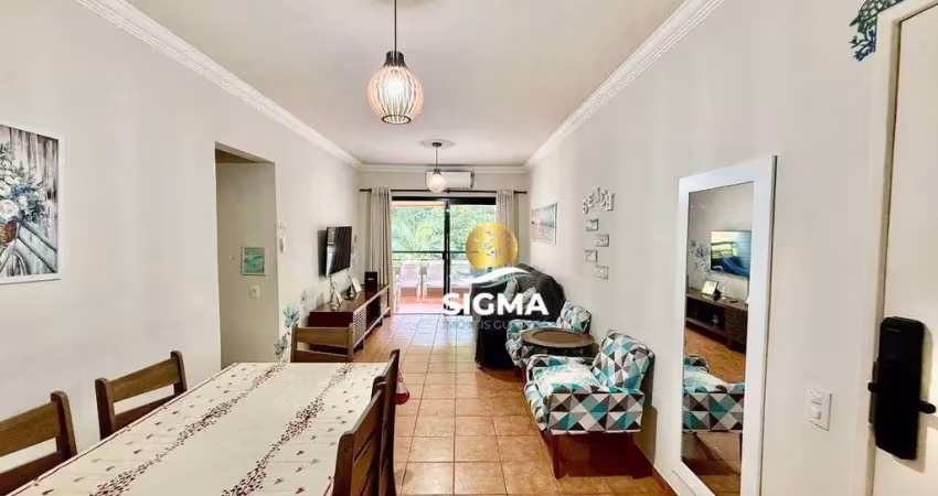 Apartamento com 3 dormitórios sendo 1 suíte à venda, 100 m² por r$ 585.000 - pitangueiras - guarujá/sp.
