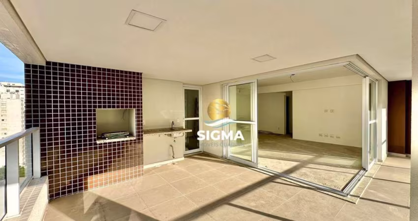 PRÉDIO NOVO - Apartamento com 3 Suítes à venda, 142 m² por R$ 1.100.000 - Pitangueiras - Guarujá/SP.