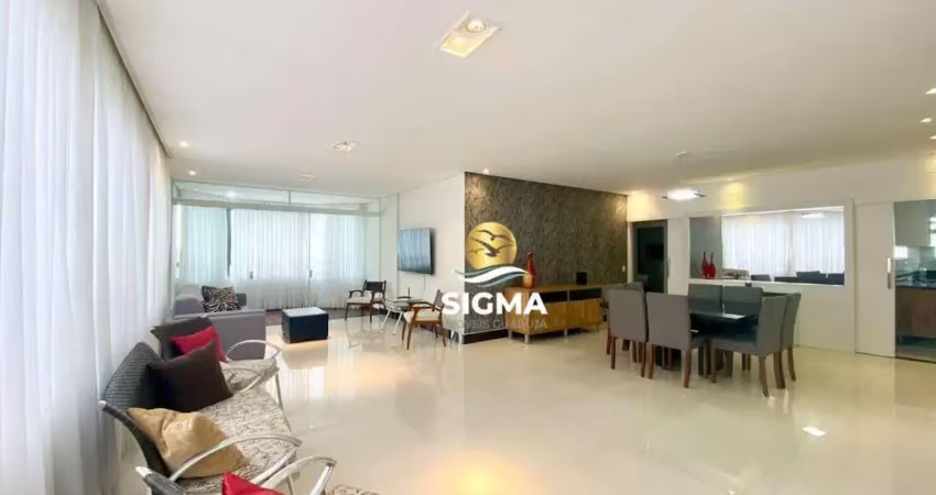 Apartamento com 4 quartos sendo 2 suítes à venda, 225 m² por r$ 1.150.000 - pitangueiras - guarujá/sp.