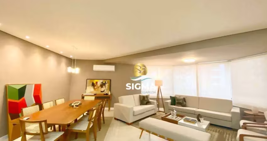 Apartamento com 4 dormitórios sendo 2 suítes à venda, 225 m² por R$ 1.190.000 - Pitangueiras - Guarujá/SP.