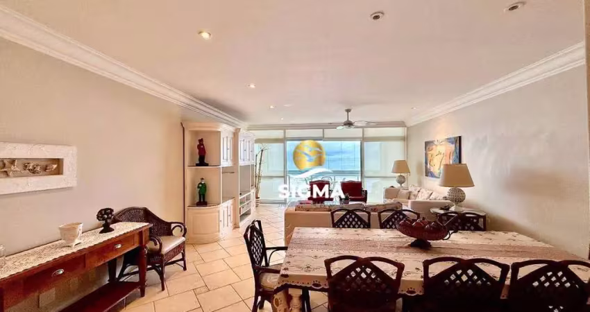 Frente mar - apartamento com 3 suítes à venda, 181 m² por r$ 1.500.000 - pitangueiras - guarujá/sp.