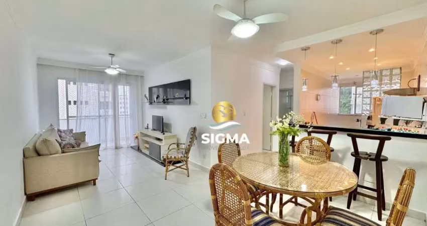 Apartamento com 2 dormitórios à venda, 70 m² por r$ 520.000,00 - pitangueiras - guarujá/sp